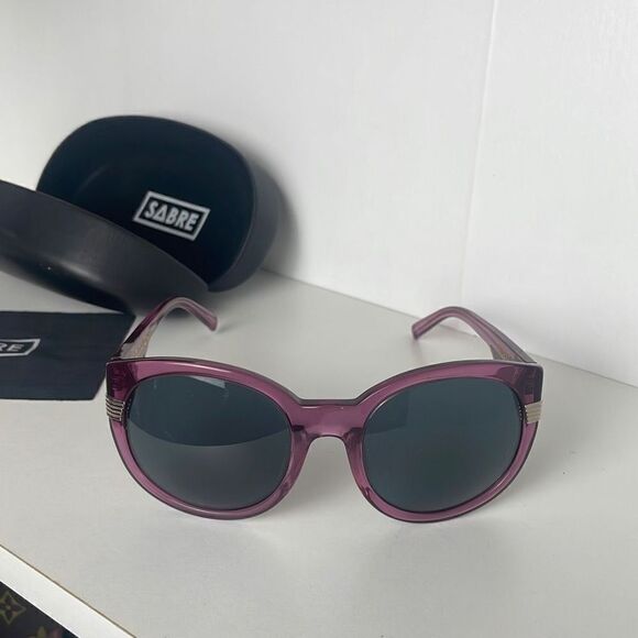 Sabre Acid Aloha Purple Plastic Frame Sunglasses SV46-661 - Picture 2 of 9